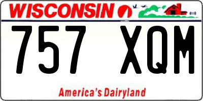 WI license plate 757XQM