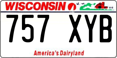WI license plate 757XYB