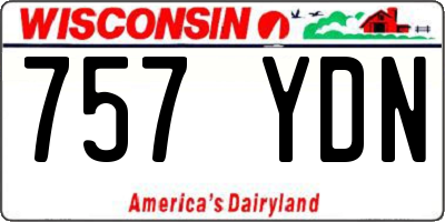 WI license plate 757YDN