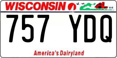 WI license plate 757YDQ