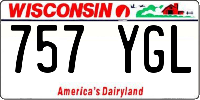 WI license plate 757YGL