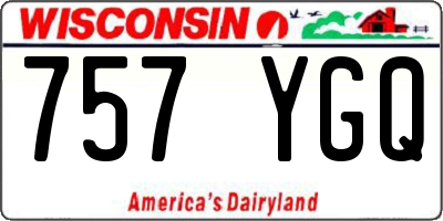 WI license plate 757YGQ