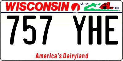 WI license plate 757YHE
