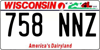 WI license plate 758NNZ