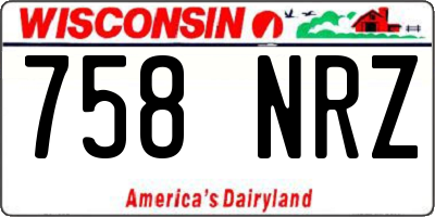 WI license plate 758NRZ