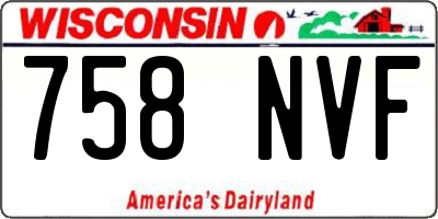 WI license plate 758NVF