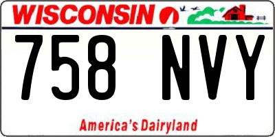 WI license plate 758NVY