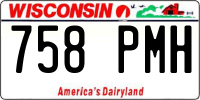 WI license plate 758PMH