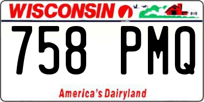 WI license plate 758PMQ