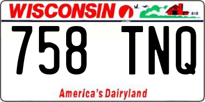 WI license plate 758TNQ