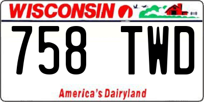 WI license plate 758TWD