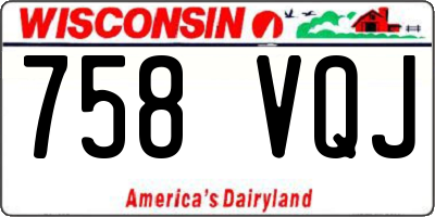 WI license plate 758VQJ