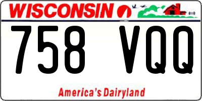 WI license plate 758VQQ
