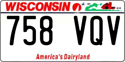 WI license plate 758VQV