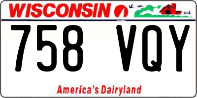 WI license plate 758VQY