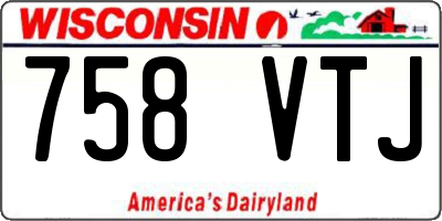 WI license plate 758VTJ