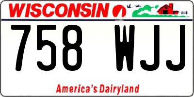 WI license plate 758WJJ