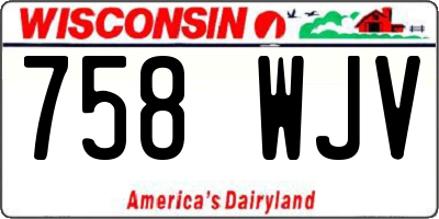 WI license plate 758WJV