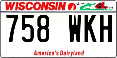 WI license plate 758WKH
