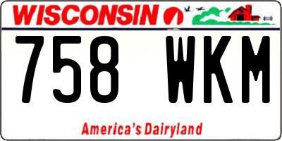 WI license plate 758WKM