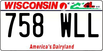 WI license plate 758WLL