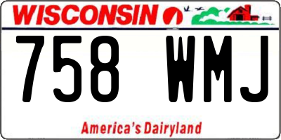 WI license plate 758WMJ