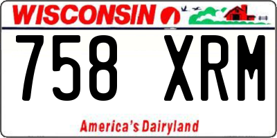 WI license plate 758XRM