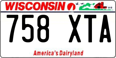 WI license plate 758XTA