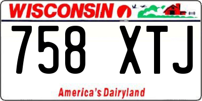 WI license plate 758XTJ