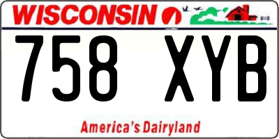 WI license plate 758XYB