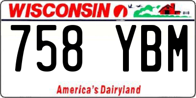 WI license plate 758YBM