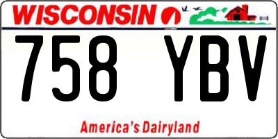 WI license plate 758YBV