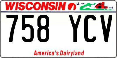 WI license plate 758YCV