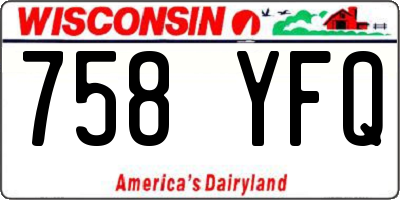 WI license plate 758YFQ