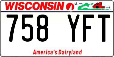 WI license plate 758YFT