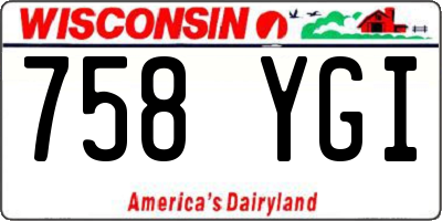 WI license plate 758YGI