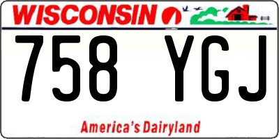 WI license plate 758YGJ