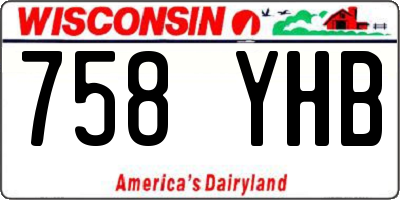 WI license plate 758YHB