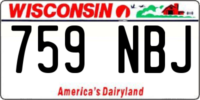 WI license plate 759NBJ