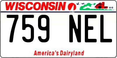 WI license plate 759NEL
