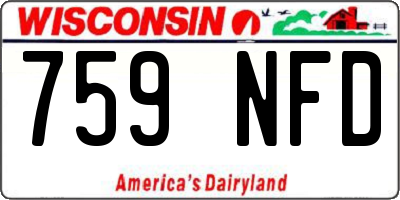 WI license plate 759NFD