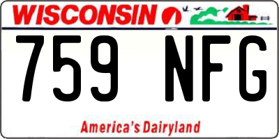 WI license plate 759NFG