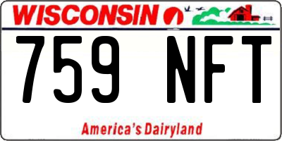 WI license plate 759NFT
