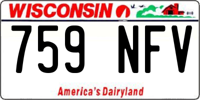 WI license plate 759NFV