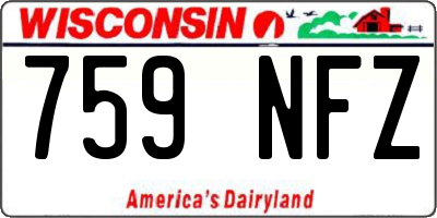 WI license plate 759NFZ