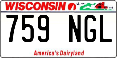 WI license plate 759NGL