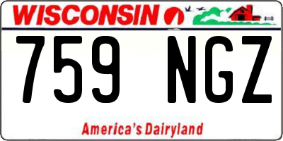 WI license plate 759NGZ