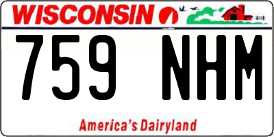 WI license plate 759NHM