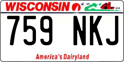 WI license plate 759NKJ
