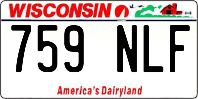 WI license plate 759NLF